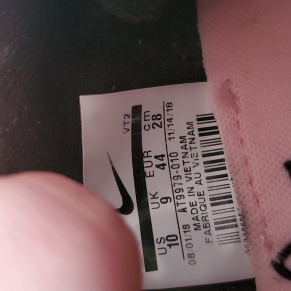 Nike Nathan Bell Odyssey React 2 Flyknit Black Men's Size 10 - Picture 10 of 10